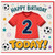 2nd Birthday Card, Football Shirt Soccer Birthday Card