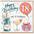 18th Birthday Card, Happy Birthday 18 Time to Celebrate Party Card