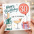 30th Birthday Card, Happy Birthday Time to Celebrate Card for 30 Year Old
