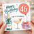 46th Birthday Card, Happy Birthday Time to Celebrate Card, Fabulous Fizz Celebration Design