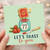 77th Birthday Card, Let's Toast to You