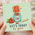 110th Birthday Card, Let's Toast to You Toast and Jam Design
