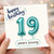 19th Birthday Card, Happy Birthday 19 Years Young Balloon Design