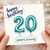 20th Birthday Card, Happy 20 Years Young Balloon Design