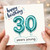 30th Birthday Card, Happy Birthday 30 Years Young Balloon Design