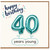 40th Birthday Card, Happy Birthday 40 Years Young Card