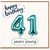 41st Birthday Card, Happy Birthday 41 Years Young Balloon Design