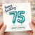 75th Birthday Card, Happy Birthday 75 Years Young Balloon Design