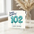 102nd Birthday Card, Happy Birthday 102 Years Young Balloon Design