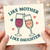Like Mother Like Daughter Card - Cute Clinking Wine Glasses - Funny Mother's Day or Birthday Card from Daughter for Mum
