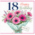 18th Birthday Card, Happy Birthday Floral Bouquet Design