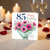 85th Birthday Card, Floral Happy Birthday Card With Love Gift Tag