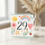 29th Birthday Card, Cute Watercolour Rainbow and Flowers Card