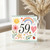 59th Birthday Card, Cute Watercolour Floral Rainbow Card