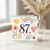 87th Birthday Card, Watercolour Rainbow Sun and Hearts Card