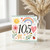105th Birthday Card, Cute Watercolour Rainbow and Floral Design
