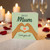 Best Mum Mother’s Day Card - Love You xX - Heart Hands Illustration with Small Heart - Cute Card for Mum, Perfect for Mother’s Day or Mum’s Birthday