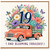 19th Birthday Card, Blooming Fabulous Floral Truck Card