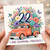 22nd Birthday Card, Floral Vintage Truck Birthday Card, And Blooming Fabulous