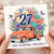 27th Birthday Card, Full of Joy Blooming Fabulous Floral Truck Card