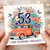 53rd Birthday Card, Full of Joy and Blooming Fabulous Floral Truck Card