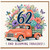 62nd Birthday Card, And Blooming Fabulous Vintage Floral Truck Card