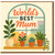World's Best Mum Mother's Day Card - Illustrated Houseplants Window Design for Mum, Perfect for Mother's Day or Mum's Birthday