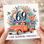 69th Birthday Card, And Blooming Fabulous Floral Truck Card