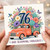 76th Birthday Card, Floral Vintage Truck Card, And Blooming Fabulous Full of Joy Card