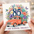 85th Birthday Card, Floral Vintage Truck and Blooming Fabulous Design