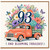 93rd Birthday Card, And Blooming Fabulous Floral Vintage Truck Card