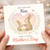 Nan Mother's Day Card - Cute Bunnies in Heart with Floral Details - 'Just For You Nan, Have a Lovely Mother's Day' - For Nanny or Grandma