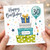 30th Birthday Card, Happy Birthday With Love Gift Boxes and Balloon Design