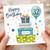 32nd Birthday Card, Happy Birthday with Gifts and Balloon