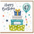 47th Birthday Card, Happy Birthday 47 Card With Gifts and Balloon