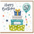 57th Birthday Card, Happy Birthday Card With Gifts and Balloon Design