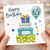 65th Birthday Card, Happy Birthday With Love Balloon and Gift Boxes Card