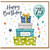 75th Birthday Card, Happy Birthday Card with Gifts and Balloon Design