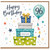 96th Birthday Card, Happy Birthday With Love Gift Box and Balloon Design