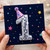 1st Birthday Card, Number 1 Party Hat Star Design