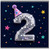 2nd Birthday Card, Disco Number Two Party Card
