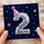 2nd Birthday Card, Disco Number Two Party Card