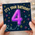 4th Birthday Card, It's Your Birthday Card