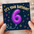6th Birthday Card, It's Your Birthday Balloon Design