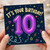 10th Birthday Card, It’s Your Birthday Balloons Design