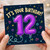 12th Birthday Card, It's Your Birthday Balloon Design