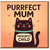 Funny Purrfect Mum Mother's Day Card from the Favourite Child - Cute Black Cat and Hearts Design for Mum
