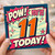 11th Birthday Card, You're 11 Today Comic Style Card