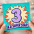 3rd Birthday Card, 3 & A Superstar!