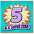 5th Birthday Card, 5 & A Superstar!